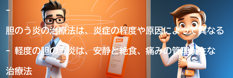 胆のう炎の治療法とは何ですか？の要点まとめ