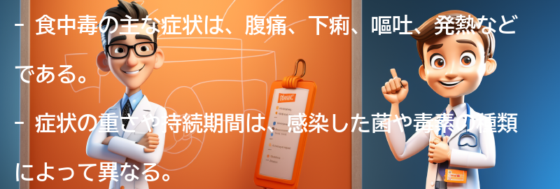 食中毒の主な症状とは？の要点まとめ