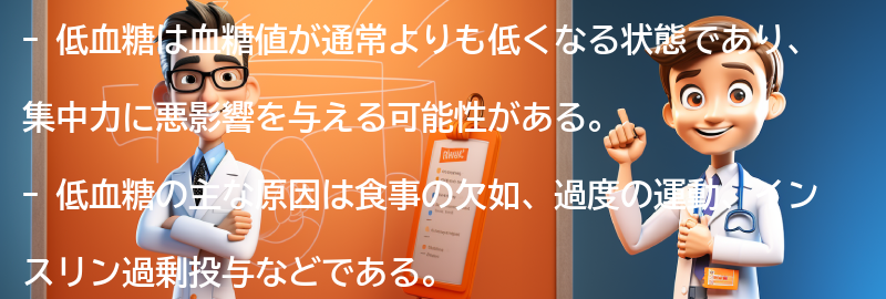 低血糖とは何ですか？の要点まとめ