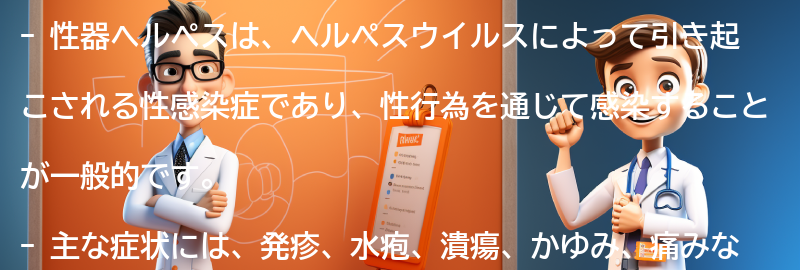 性器ヘルペスとは何ですか？の要点まとめ