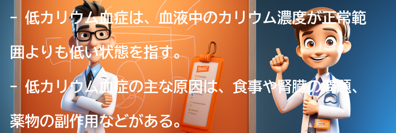 低カリウム血症とは何ですか？の要点まとめ