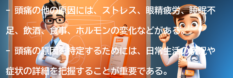 頭痛の他の原因とは？の要点まとめ