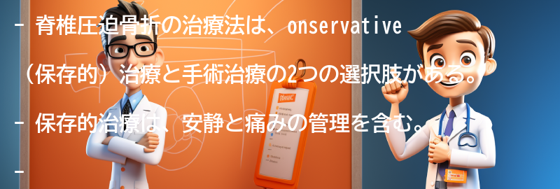 脊椎圧迫骨折の治療法とリハビリテーションの要点まとめ