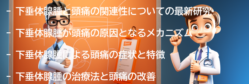 下垂体腺腫と頭痛の関連性についての最新研究の要点まとめ