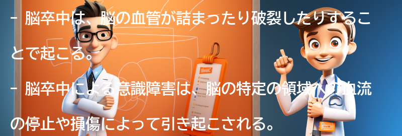 意識障害と脳卒中の関係についての要点まとめ