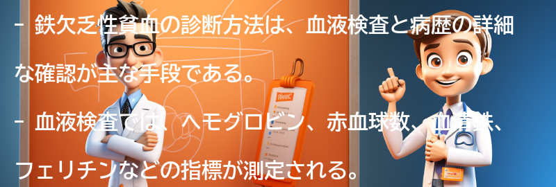 鉄欠乏性貧血の診断方法とは？の要点まとめ