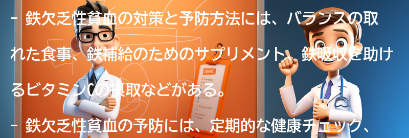 鉄欠乏性貧血の対策と予防方法の要点まとめ