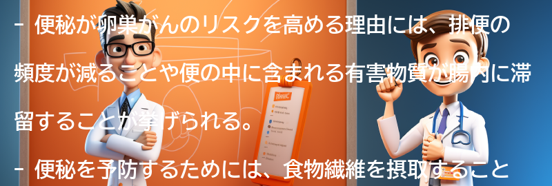 便秘が卵巣がんのリスクを高める理由の要点まとめ