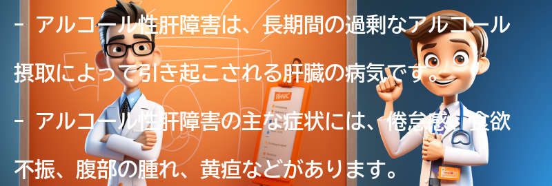 アルコール性肝障害とは何ですか？の要点まとめ