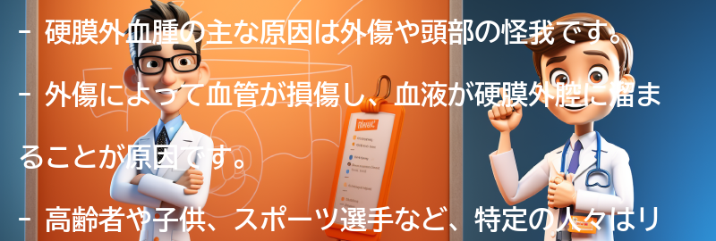 硬膜外血腫の主な原因は何ですか？の要点まとめ