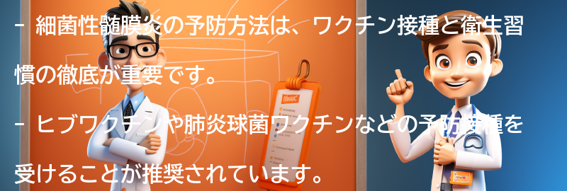 細菌性髄膜炎の予防方法とは？の要点まとめ