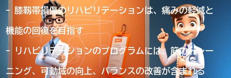 膝靱帯損傷のリハビリテーションと予防策の要点まとめ