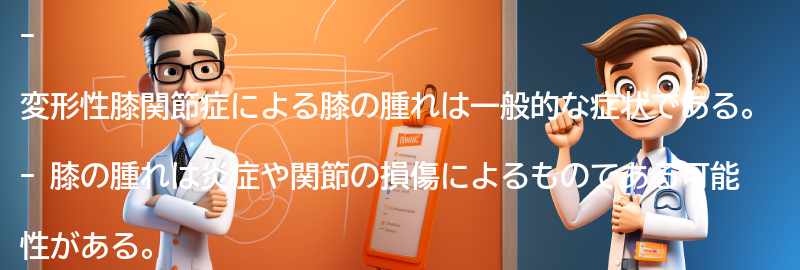 変形性膝関節症による膝の腫れの症状とは？の要点まとめ