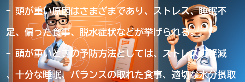 頭が重い原因とは？の要点まとめ