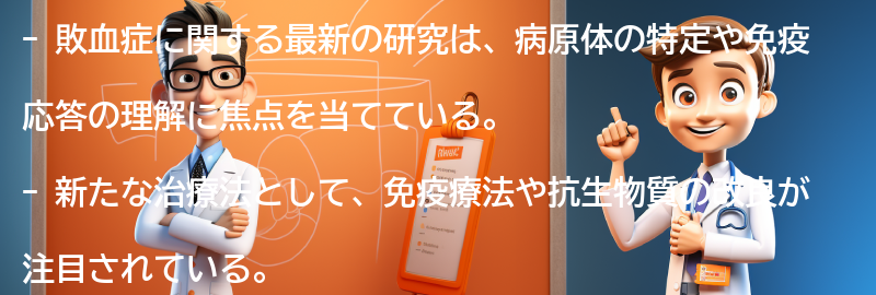 敗血症に関する最新の研究と治療法の進展の要点まとめ