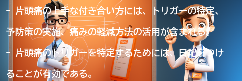 片頭痛との上手な付き合い方の要点まとめ