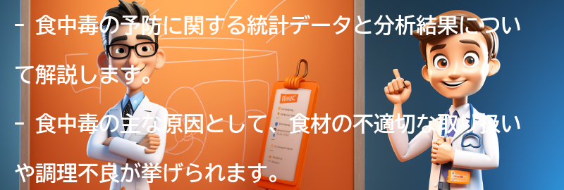 食中毒の予防に関する統計データと分析結果の要点まとめ