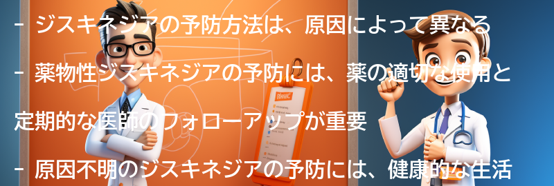 ジスキネジアの予防方法とは？の要点まとめ