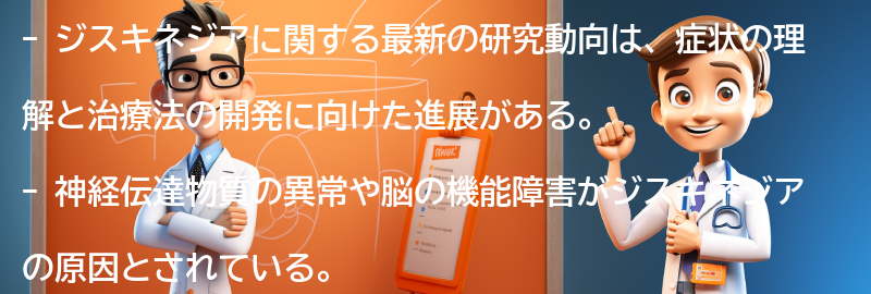 ジスキネジアに関する最新の研究動向の要点まとめ