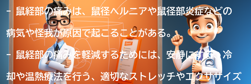 鼠経部の痛みの原因とは？の要点まとめ