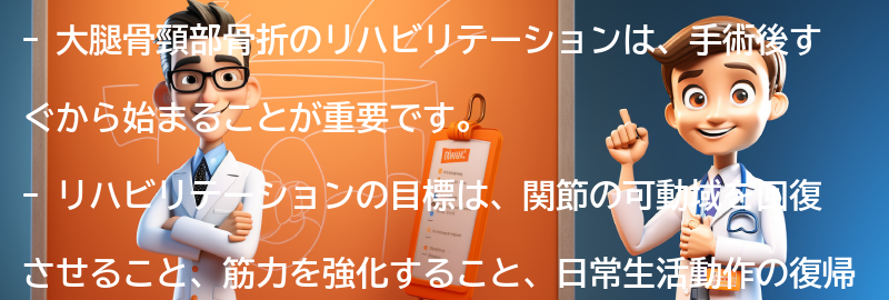 大腿骨頸部骨折のリハビリテーションと予後の要点まとめ