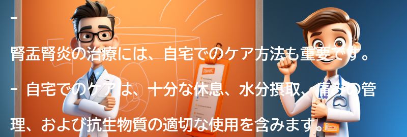 腎盂腎炎の治療における自宅でのケア方法の要点まとめ