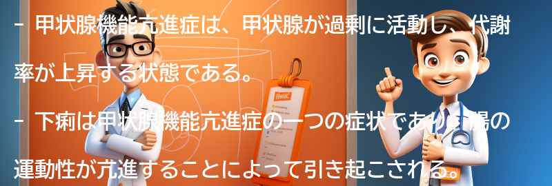 甲状腺機能亢進症と下痢の関係の要点まとめ