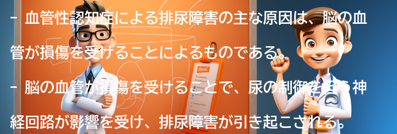 血管性認知症による排尿障害の主な原因の要点まとめ