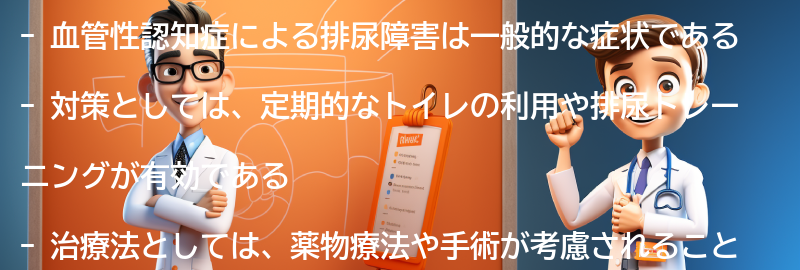 血管性認知症による排尿障害の対策と治療法の要点まとめ