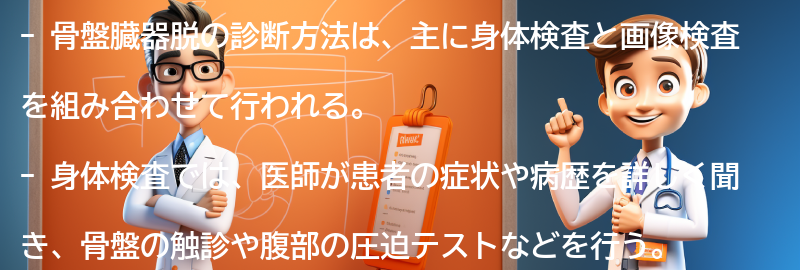 骨盤臓器脱の診断方法の要点まとめ