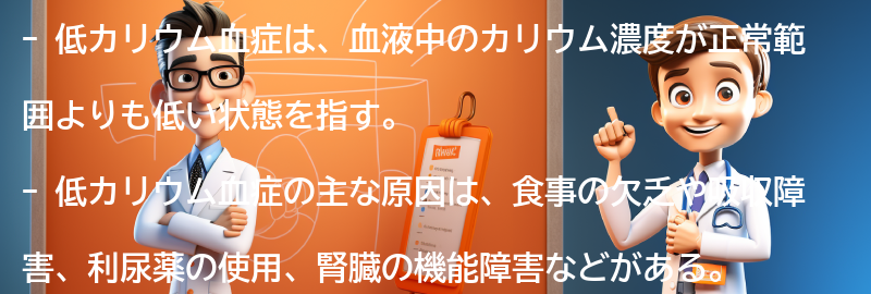 低カリウム血症とは何ですか？の要点まとめ