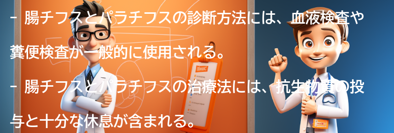 腸チフス／パラチフスの診断方法と治療法の要点まとめ