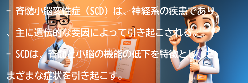 脊髄小脳変性症（SCD）とはの要点まとめ