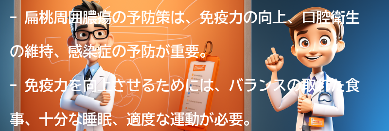 扁桃周囲膿瘍の予防策とは？の要点まとめ