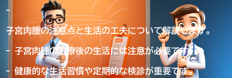 子宮肉腫の注意点と生活の工夫の要点まとめ