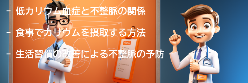 不整脈を抑えるための食事と生活習慣の改善の要点まとめ