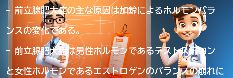 前立腺肥大症の主な原因は何ですか？の要点まとめ