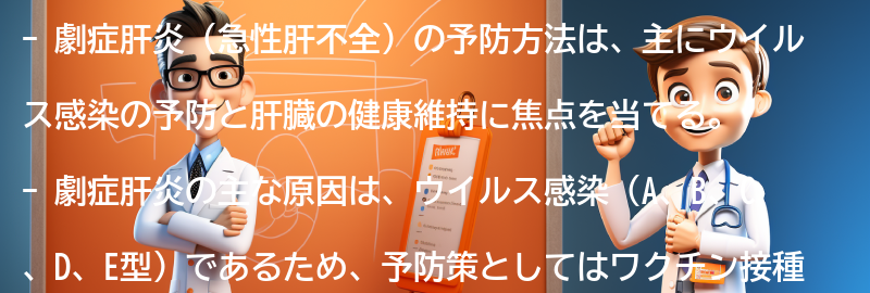 劇症肝炎の予防方法とは？の要点まとめ