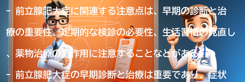 前立腺肥大症と関連する注意点とは？の要点まとめ