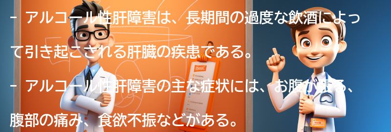 アルコール性肝障害とは何ですか？の要点まとめ