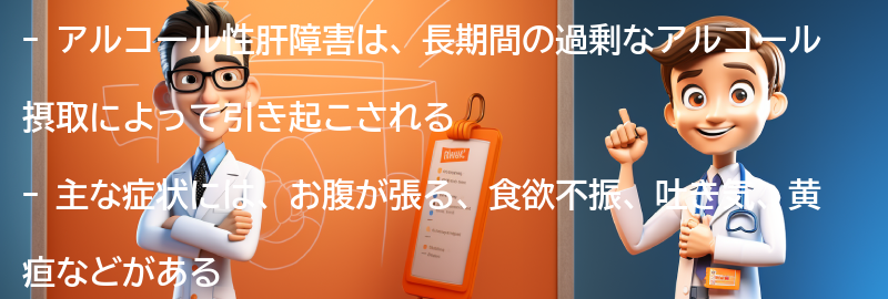 アルコール性肝障害の主な症状とは？の要点まとめ