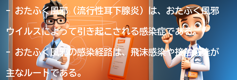 おたふく風邪の原因と感染経路の要点まとめ