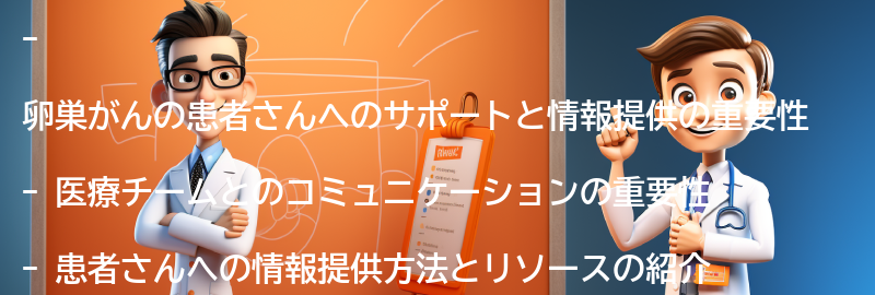 卵巣がんの患者さんへのサポートと情報提供の方法の要点まとめ