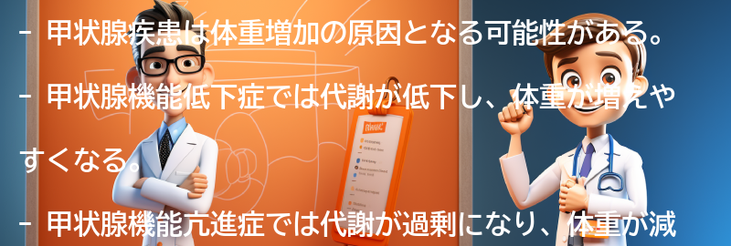 甲状腺疾患が体重増加に与える影響とは？の要点まとめ