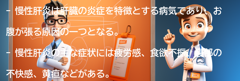 慢性肝炎の主な症状とは？の要点まとめ