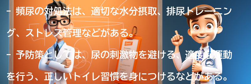 頻尿の対処法と予防策の要点まとめ