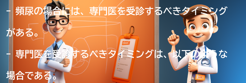 頻尿の場合に専門医を受診するべきタイミングの要点まとめ