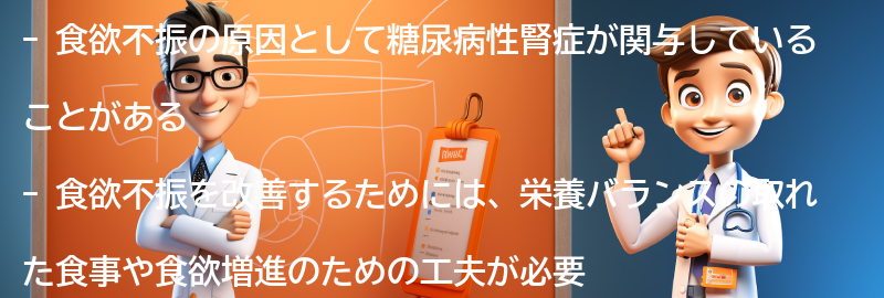 食欲不振を改善するための対策とは？の要点まとめ