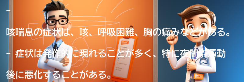 咳喘息の症状とはどのようなものですか？の要点まとめ