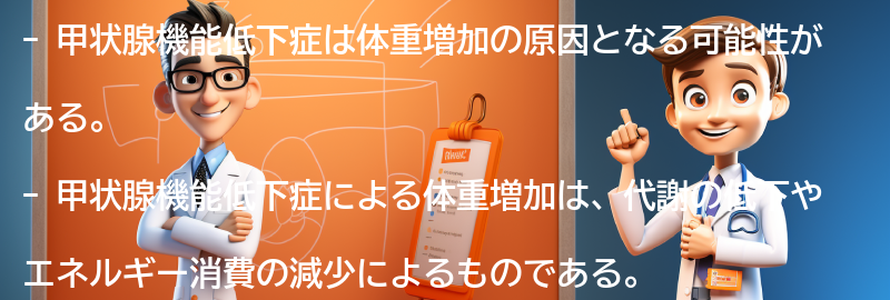 甲状腺機能低下症と体重増加の実際の体験談の要点まとめ